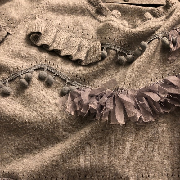 Anthropologie Knitted & Knotted Ruffle Sweater - Picture 9 of 10